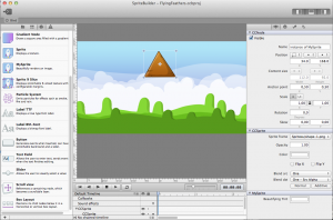 Custom-built SpriteBuilder with MySprite node plugin